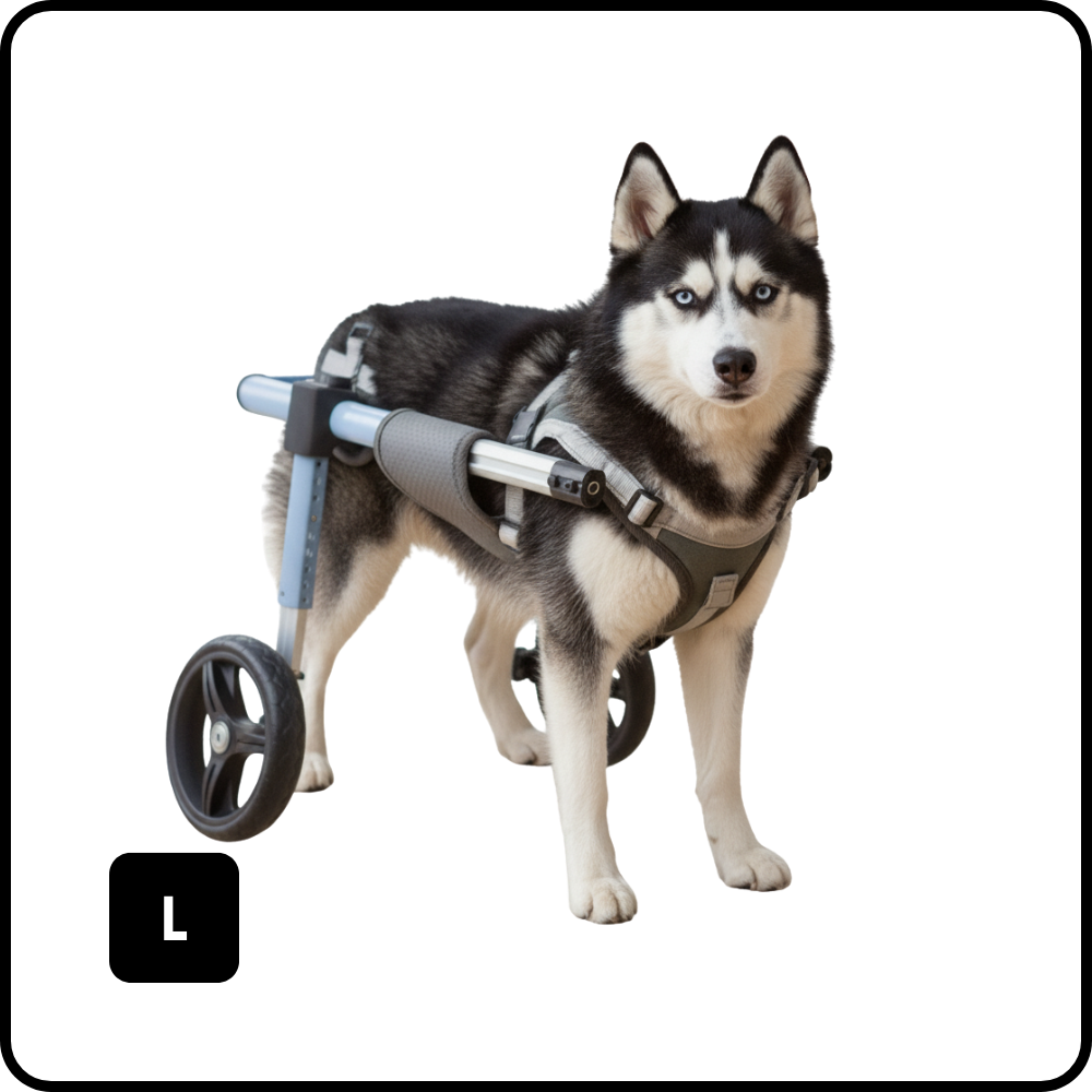 PetsTrot Medium Large Dog Rear Wheelchair